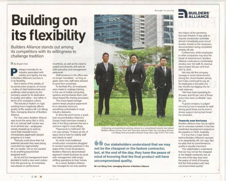 Building on its flexibility