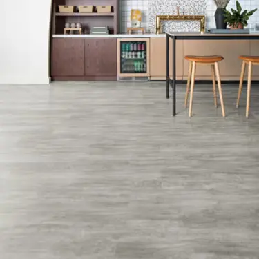 Luxury Vinyl Tile flooring in an F&B interior design Singapore project